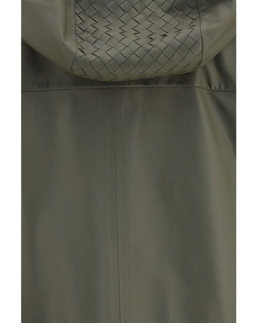 Bottega Veneta Green Nappa Leather Jacket Desert Taupe