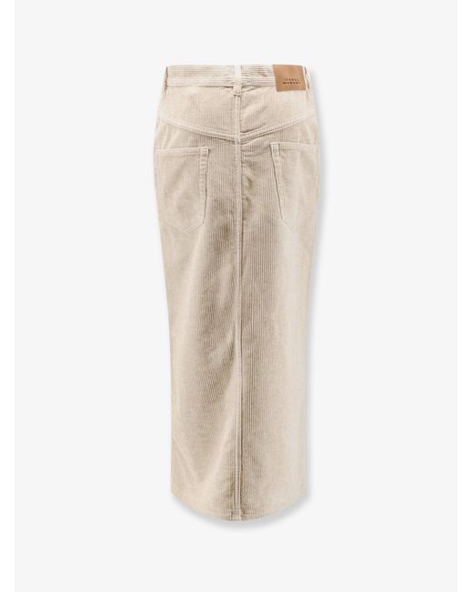 Isabel Marant White Marant Etoile Odalie Corduroy Skirt