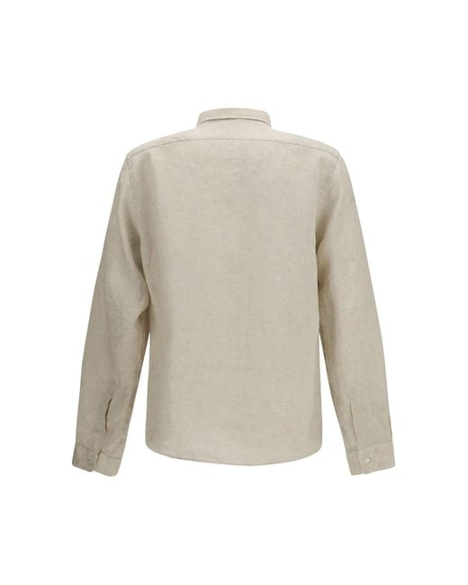 Boss White Linen Shirt Regular Fit for men