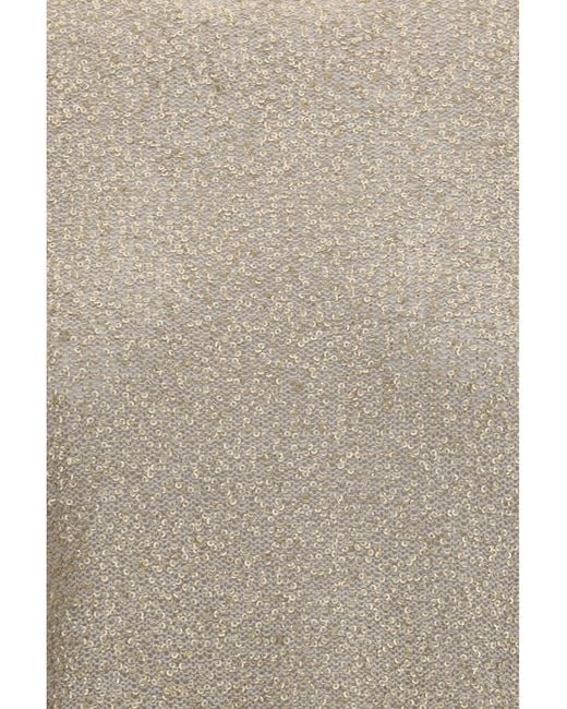 Brunello Cucinelli Natural Long-Sleeve Sequin Sweater