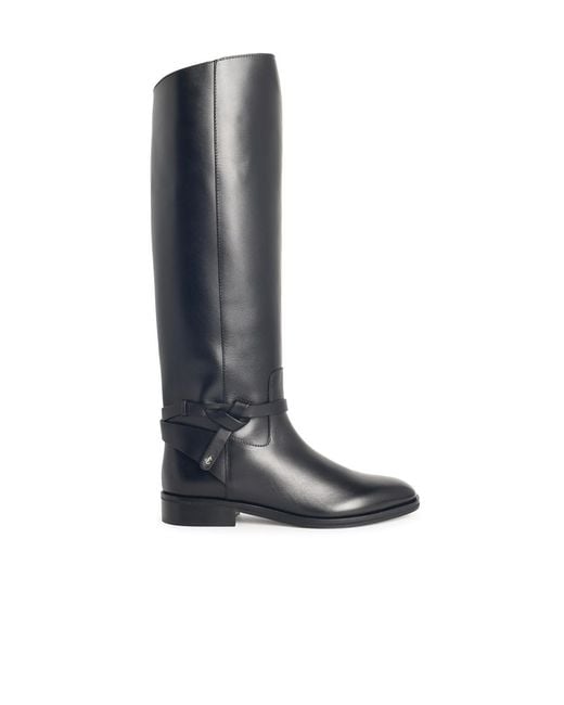 Jimmy Choo White 'Lawton Kb' Leather Boots