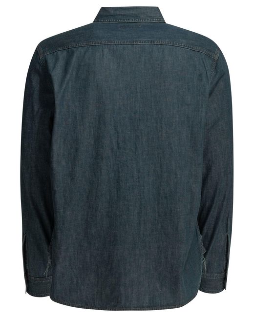 RRL Blue Denim Shirt for men