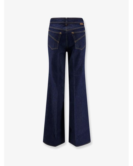 Zimmermann Blue Flare Jeans Cotton Denim