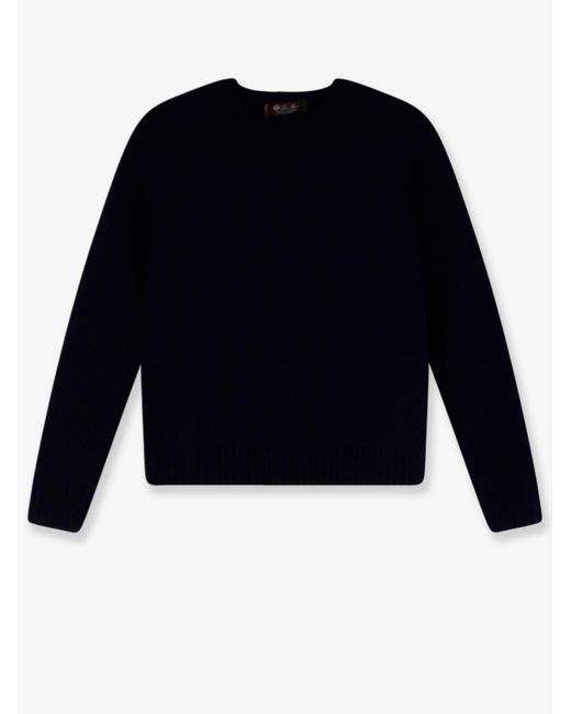 Loro Piana Blue Parksville Baby Cashmere Sweater