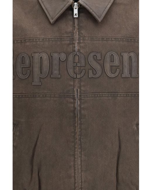 Represent Brown Bomber Jacket Roscoe for men