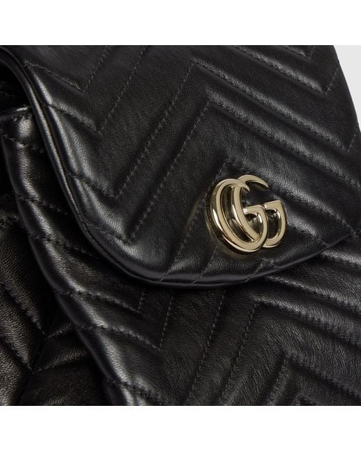 Gucci Black "Gg Marmont" Casual Backpack
