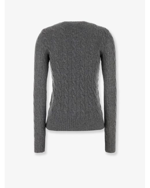Polo Ralph Lauren Gray Wool And Cashmere Blend Sweater