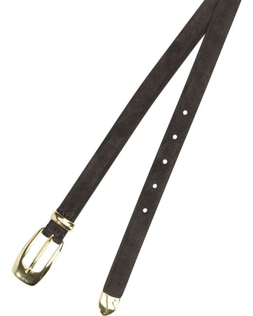 Andersons White Suede Leather Belt
