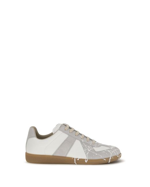 Margiela White Replica Sneakers/Off for men