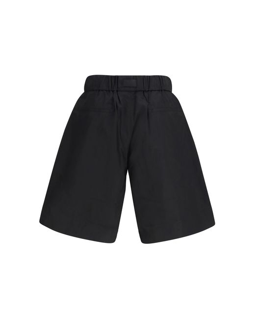 Y-3 Blue Nylon And Cotton Shorts for men