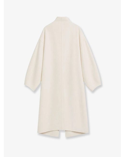Frankie Shop White Leroy Wool Blend Coat