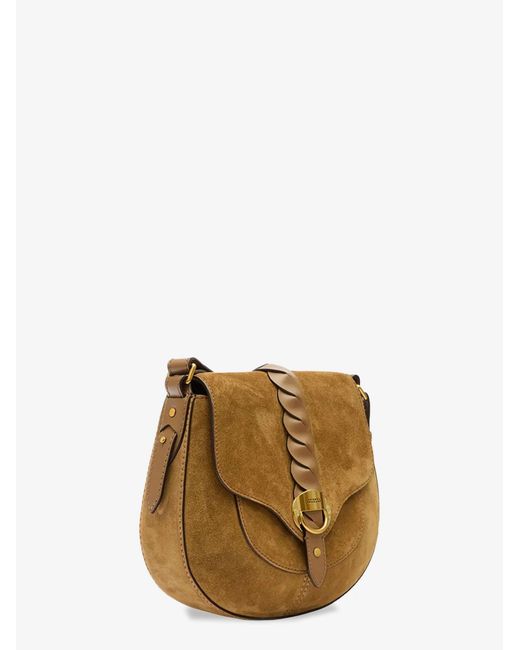 Isabel Marant Metallic Altay Suede Crossbody Bag