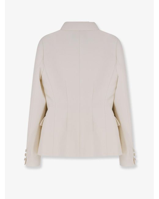 Dior White Wool And Silk Blend Jacket