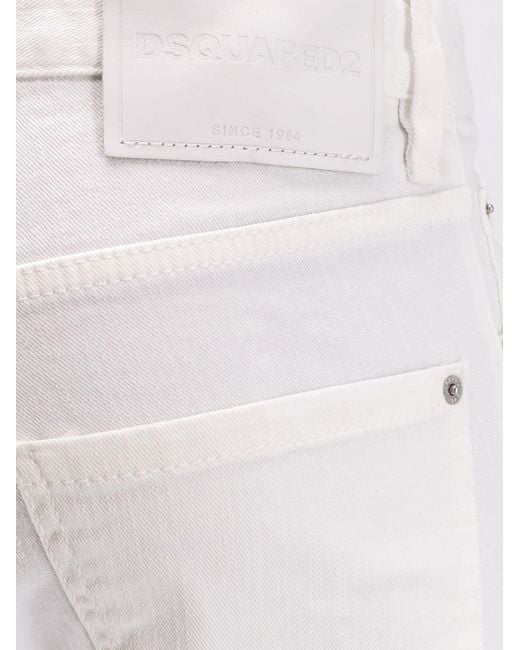DSquared² White Cool Guy Denim Jeans for men