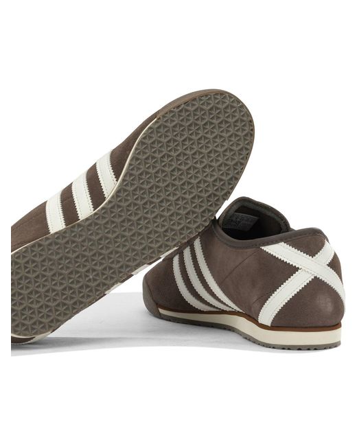 Adidas Originals Brown Italy 70S Leather Rubber Sneakers