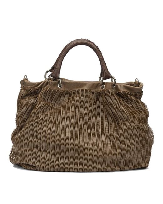 Giancarlo Nevola Brown Handbags Beige