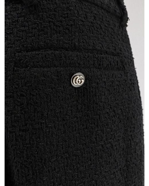 Gucci Black Wool Pants