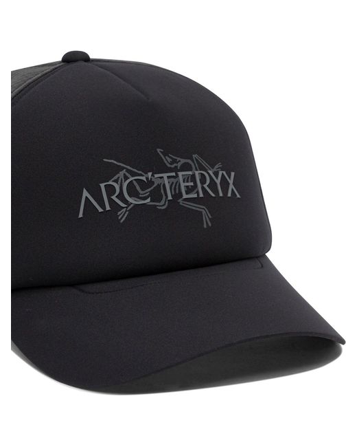 Arc'teryx Black "Brid Word" Trucker Hat for men