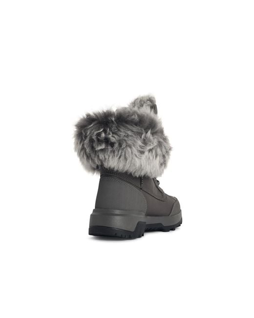 Ugg Gray Adirondack Xxv Chalet Charcoal Leather Boots