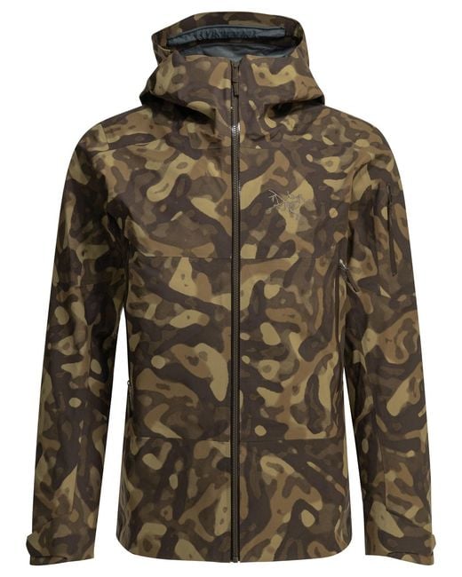 Arc'teryx Green Sabre Print Technical Jacket for men