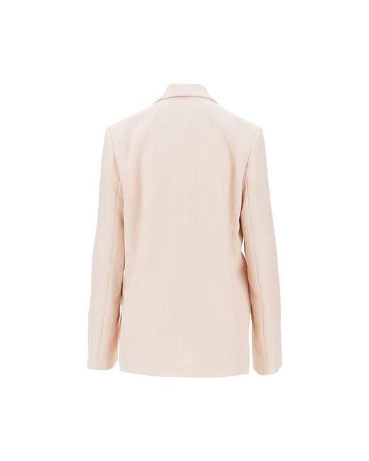Loulou de Saison Natural 'Minka' Oversized Double-Breasted Jacket
