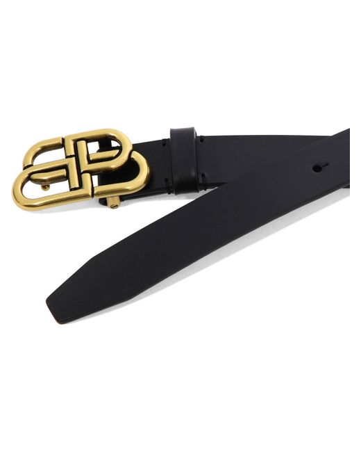 Balenciaga White "bb" Belt