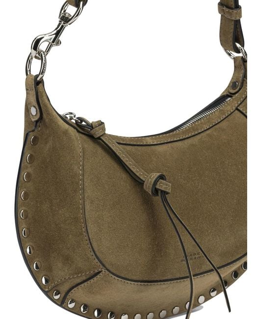 Isabel Marant Metallic "Oskan Moon" Small Shoulder Bag