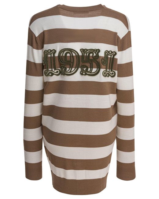 Max Mara Multicolor Cardigan With 1951 Lettering