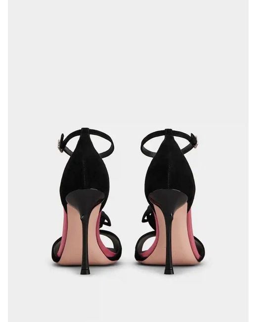 Roger Vivier White Goatskin Heeled Sandals