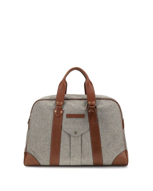 Brunello Cucinelli Brown Travel Bag for men
