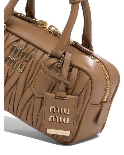 Miu Miu Brown "Arcadie" Small Handbag