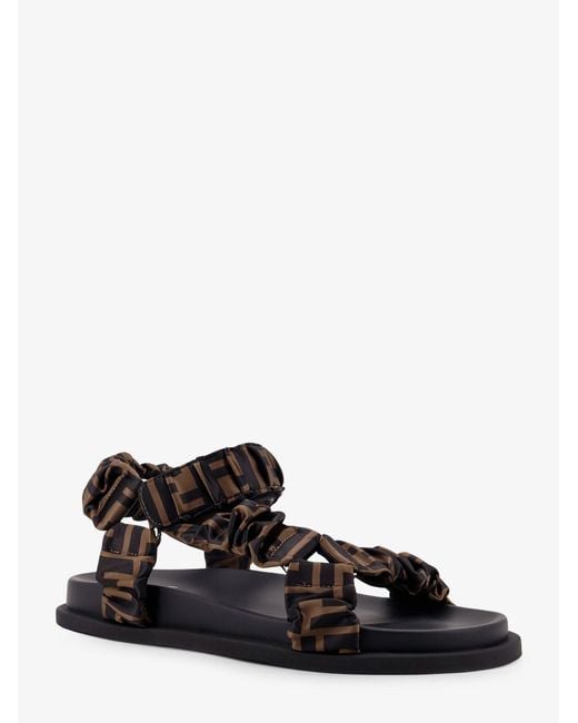 Fendi White Feel Sandals