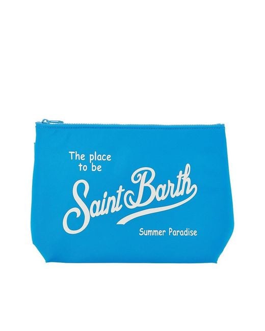 Mc2 Saint Barth Blue 'Aline' Nylon Pouch for men