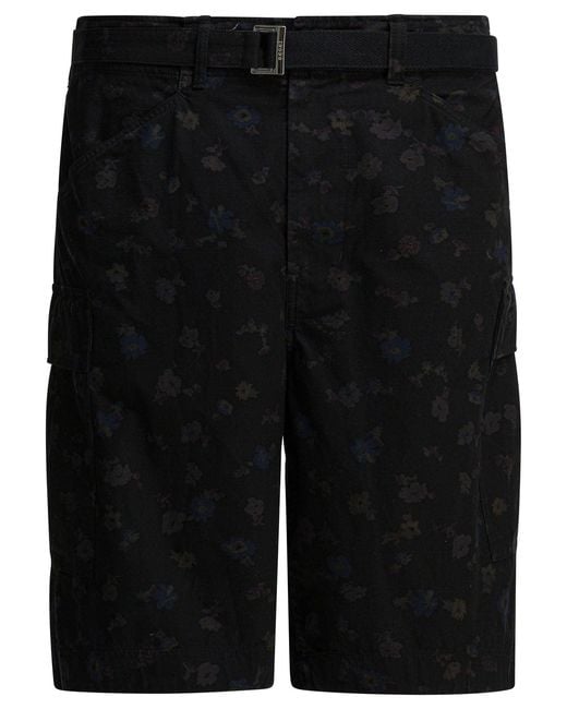 Sacai Black Shorts for men