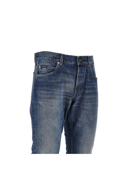 Dolce & Gabbana Blue Dolce&Gabbana Regular Fit Jeans for men
