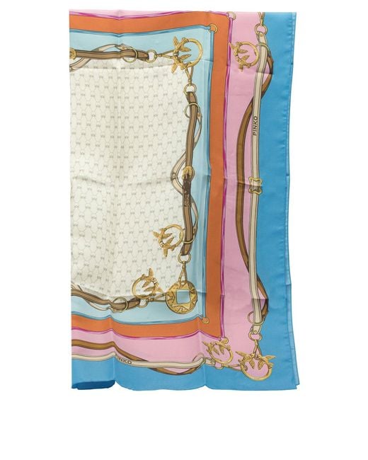 Pinko Blue Scarves & Silk Scarves