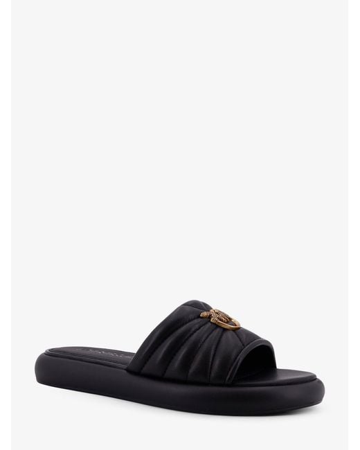 Pinko Black Fiona Low Leather Sandals