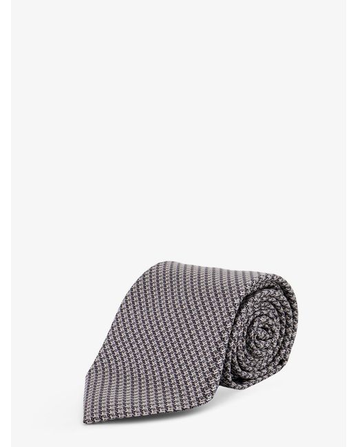 Men's Grey Silk Tie