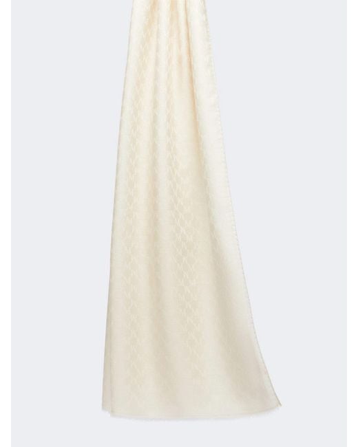 Max Mara White Scarf