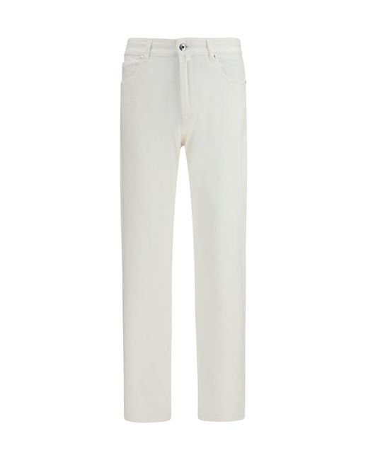 Moorer White Jeans Milton-15 for men