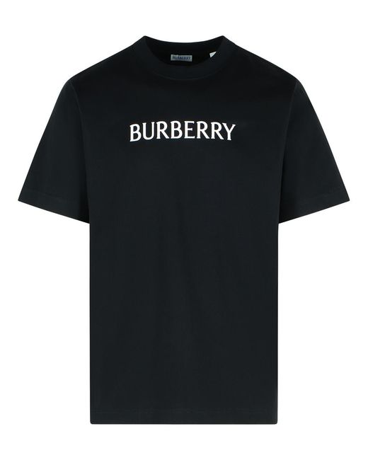 Burberry Black 'Seth' Cotton T-Shirt for men