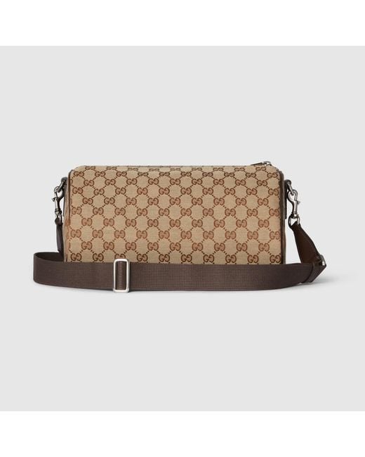 Gucci Natural Gg Canvas Cylinder Bag for men