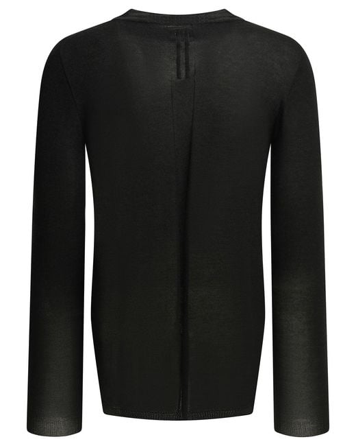 Rick Owens Black "Level" Turtleneck Sweater for men