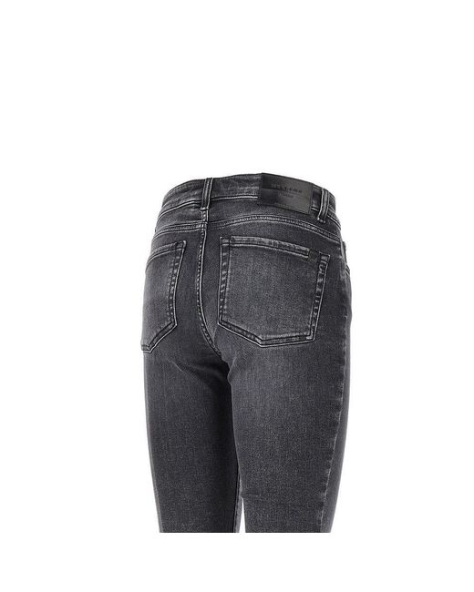 Weekend by Maxmara Gray Stretch Denim Cropped Jeans