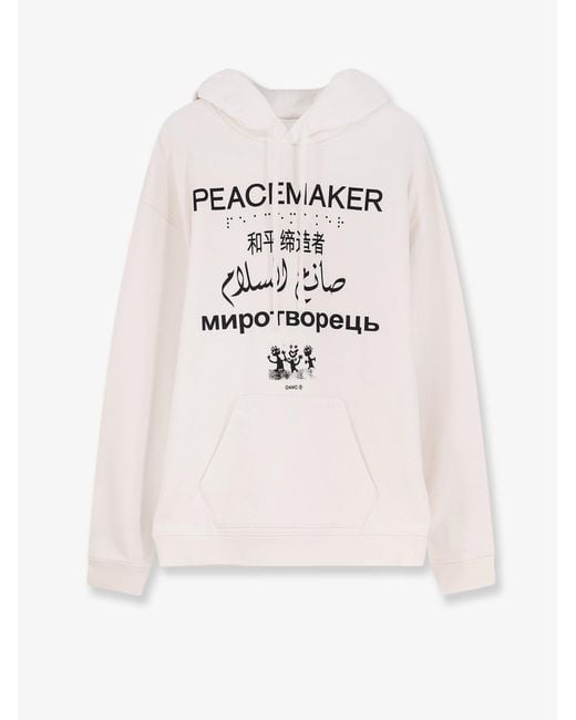 Oamc Peacemaker Natural Cotton Sweatshirt for men