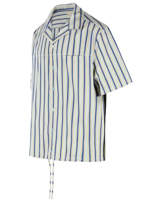 Marni Blue Cotton Shirt for men
