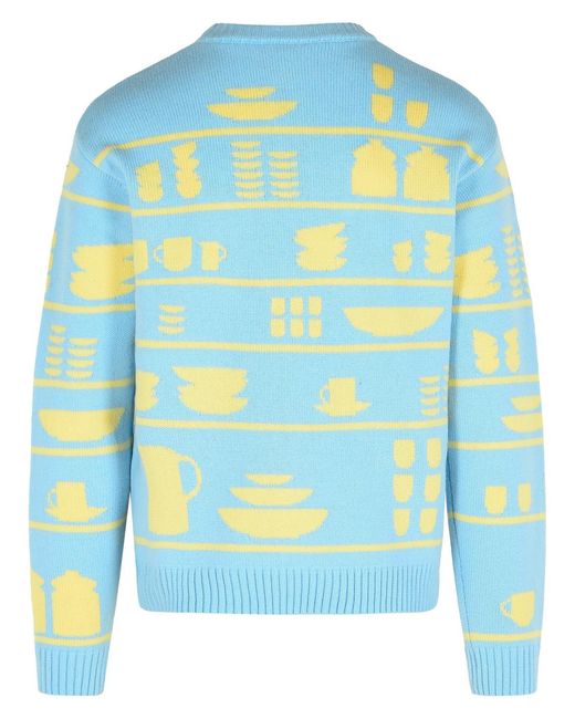 J.W. Anderson Blue Light Wool Sweater for men