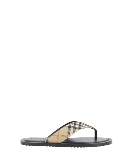Burberry Metallic Pavilion Check Sandal for men