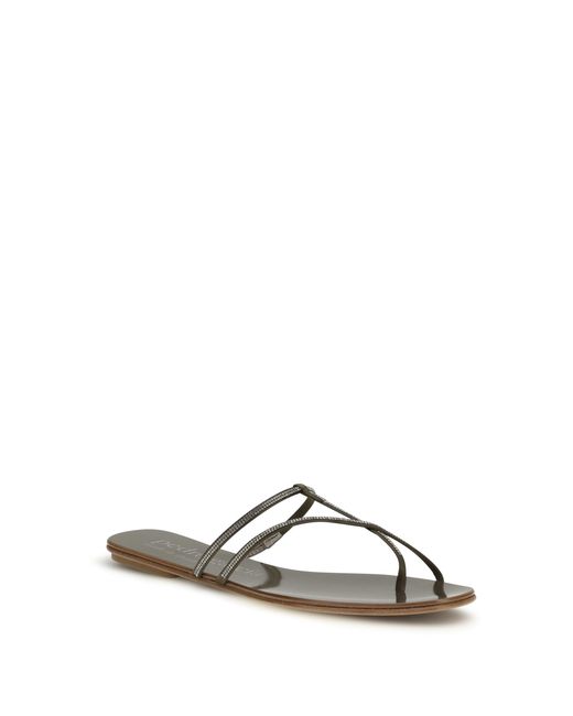 Pedro Garcia Metallic Estee Leather Sandals Olivade Satin