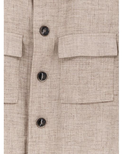Boss Natural Corvin Virgin Wool, Silk And Linen Jacket for men